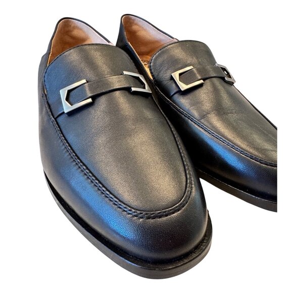 Vince Camuto Cakella Black Size 8M EU 39 Baby Sheep Leather NWB $110 Loafer - Picture 2 of 12